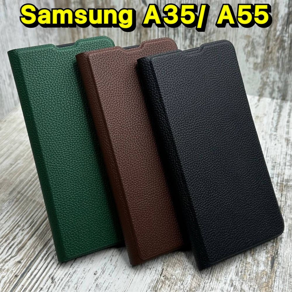Чехол книжка Fibra Leather на Samsung A35/ A55