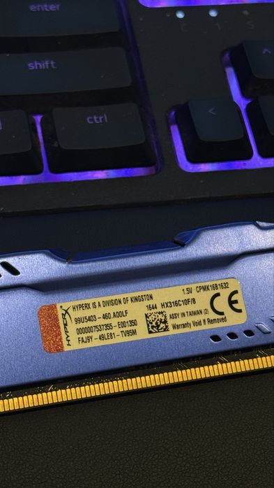 HyperX DDR3 1600MHZ CL10 8Gb