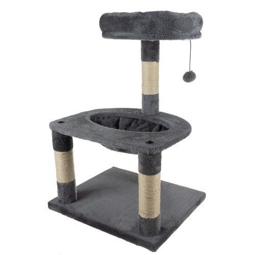 Drapak legowisko Drzewko dla kota 71cm szare Purlov 21711