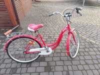 Rower czerwony dla dziewczynki, 26 cali koła