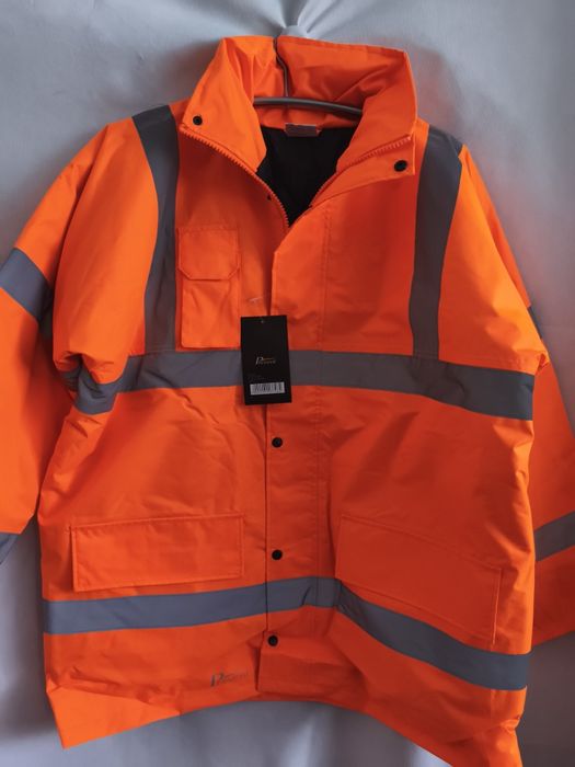 Kurtka zimowa robocza BHP odblaskowa xl