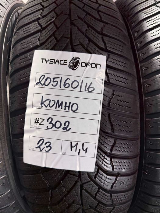 Opony Zimowe 205/60/16 Kumho WinterCraft Komplet #Z302