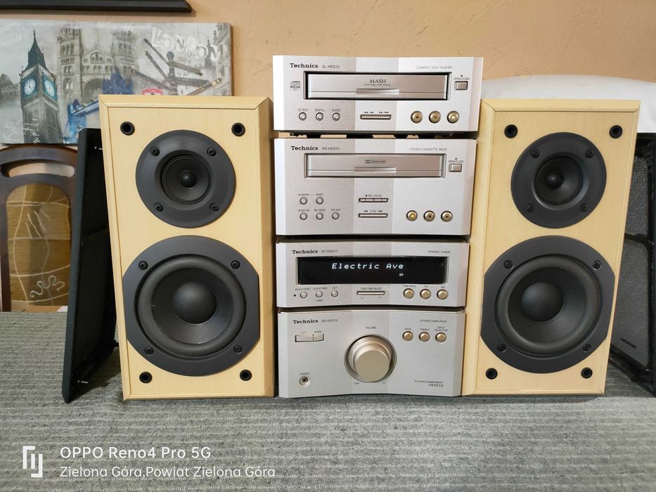 TECHNICS 100% Sprawny Mini Zestaw Audio Stereo Seria HD310 brak pilota