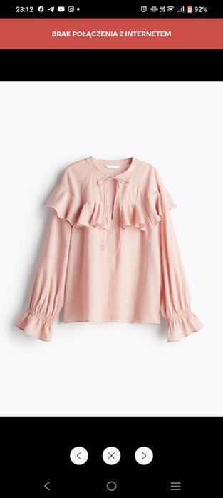 Bluzka z falbanami H&M roz. XL