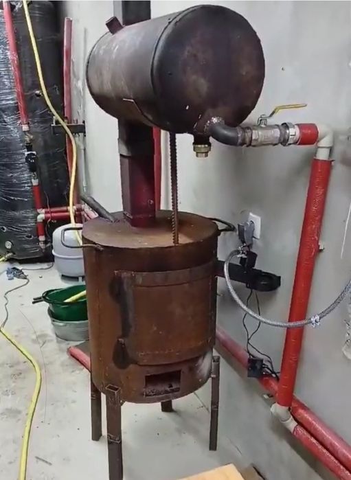 5-30кВт! Горелка на отработке в Печь Буржуйку