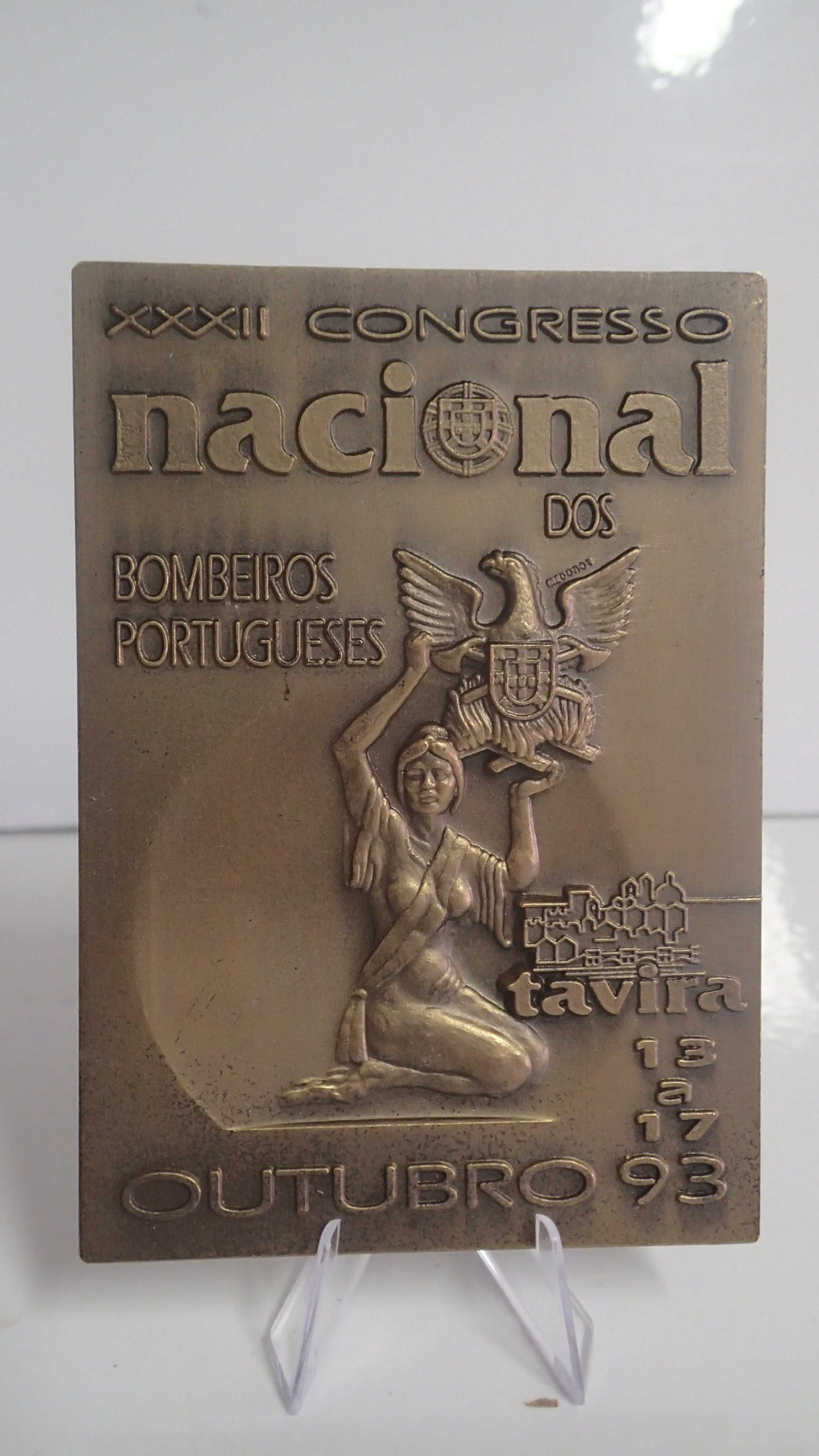 Placas em Bronze dos Bombeiros Portugueses