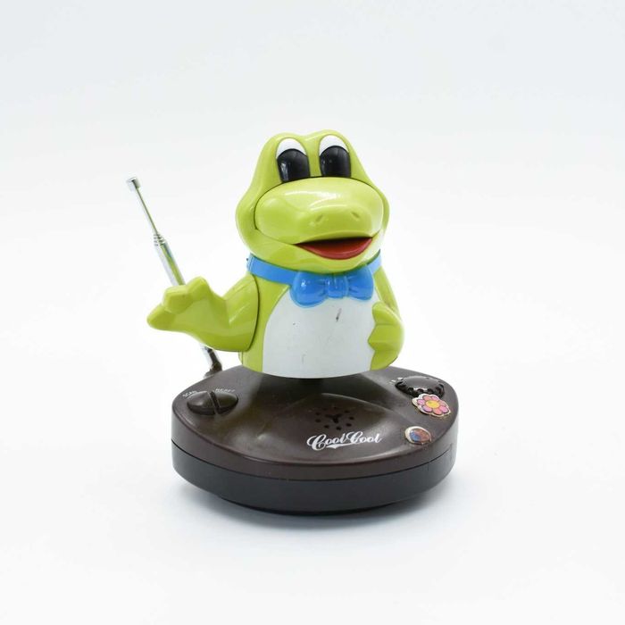 Rádio despertador infantil em forma de sapo – marca Cool Cool