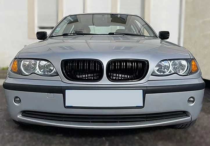 Nerki grill atrapa Czarny połysk BMW E46 SEDAN TOURING LIFT 2001/2006