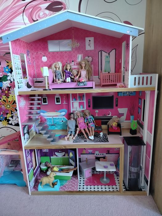 Domek dla lalek barbie