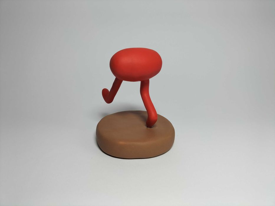Figurka Trophy #0 Walking Piku z gliny polimerowej z gry Pikuniku
