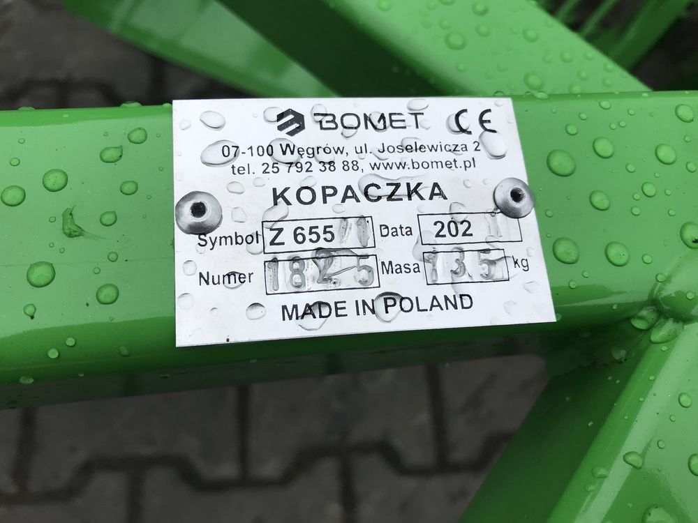 Картоплекопачка однорядна Wirax, Копалка Bomet навісна Польща
