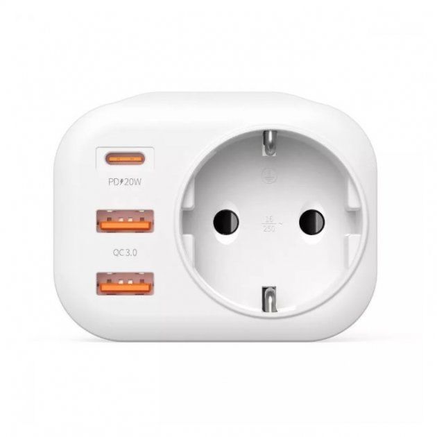 Proove Multifunctional Socket PD-01 EU 1AC (1 Type-C 20W + 2 USB)