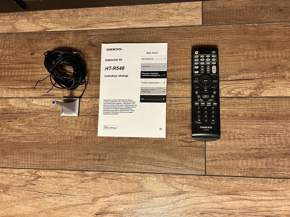 Zestaw kina domowego ONKYO HT-R548, głośniki MAudio HCS-9920 SE