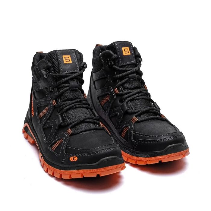 Зимові кросівки чоловічі шкіряні на хутрі Salomon SP Cross 40-45р