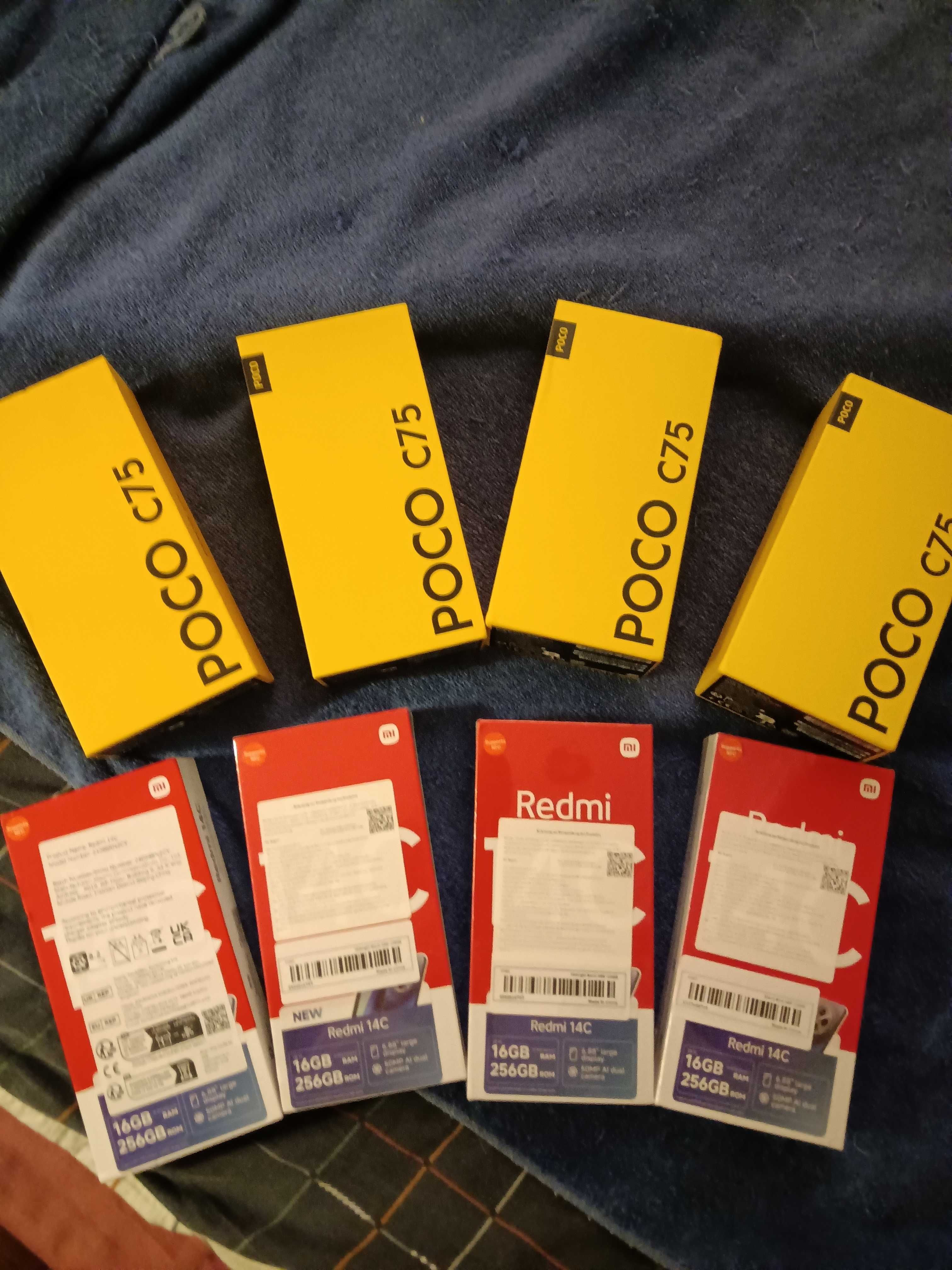 Poco C75/Redmi 14C. (8+8)Gb/256Gb, 50Mp, 120Hz, NFC+Чохол+Зарядка 33Вт