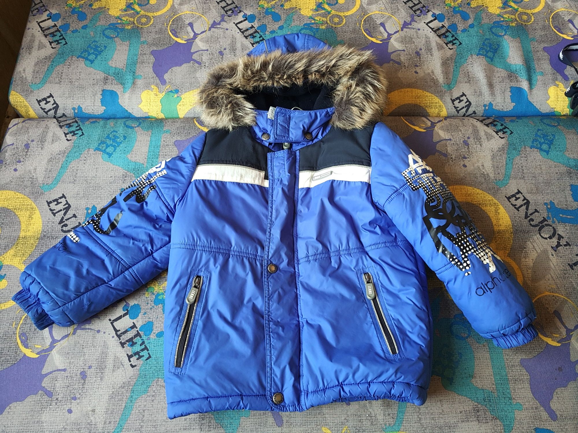 Lenne 2 Зимних комбинезона + куртка  для мальчика Lenne 104, 110