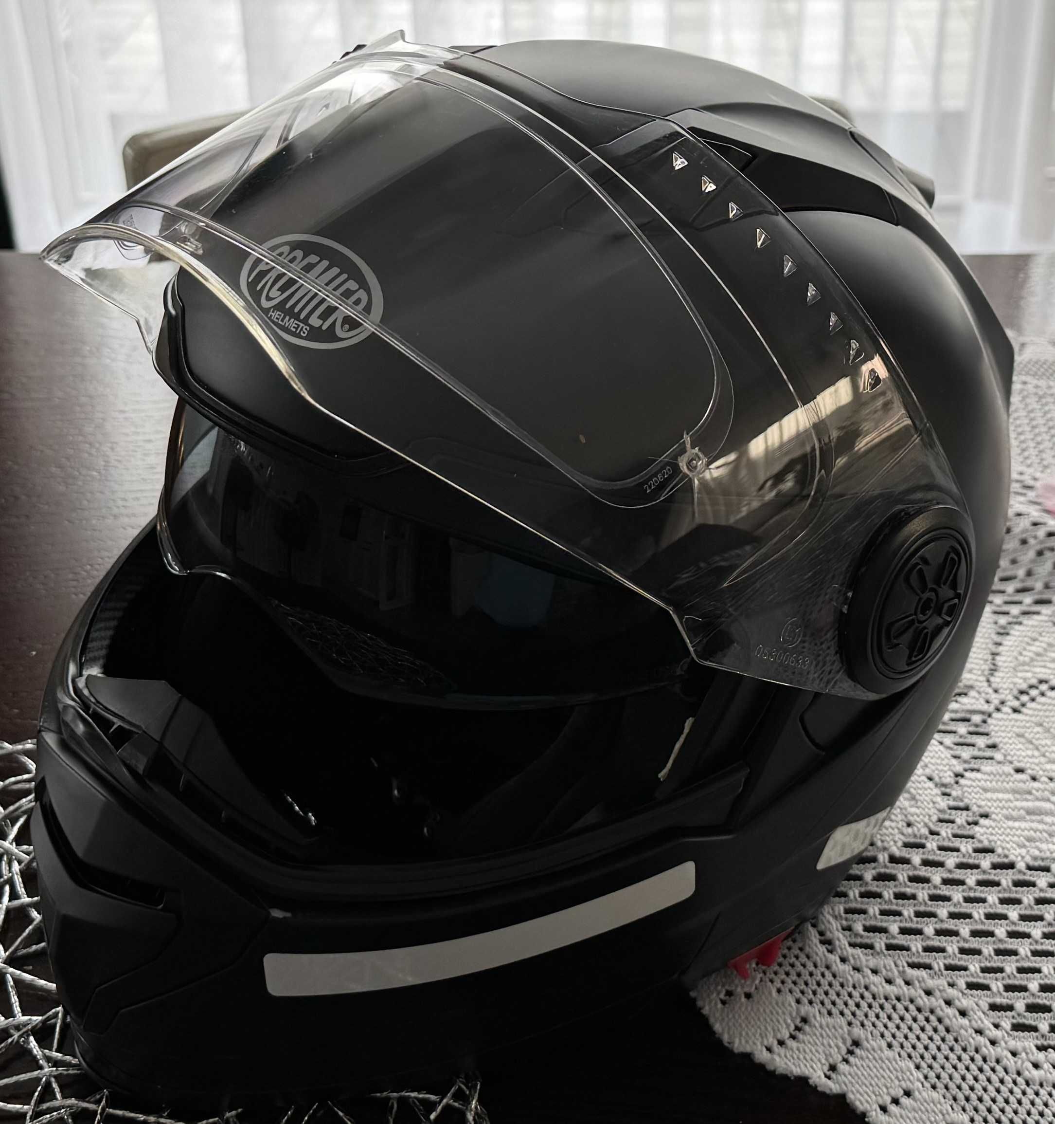 Kask motocyklowy XL + interkom Cardo