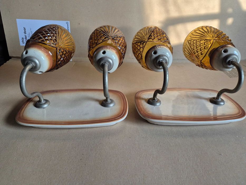 Kinkiet Lampa Promień Wieliczka PRL Mirostowice