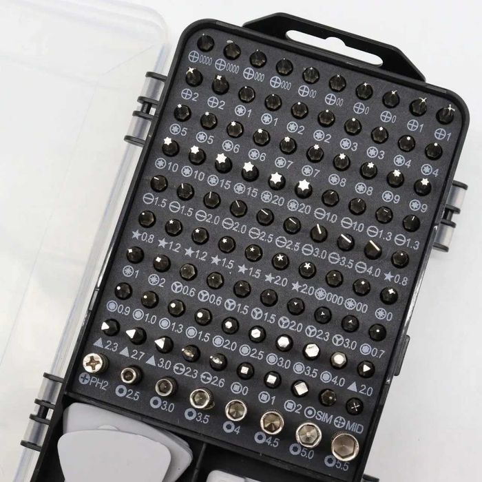 Набір викруток 115в1 для ремонту телефонів і ноутбуків у кейсі