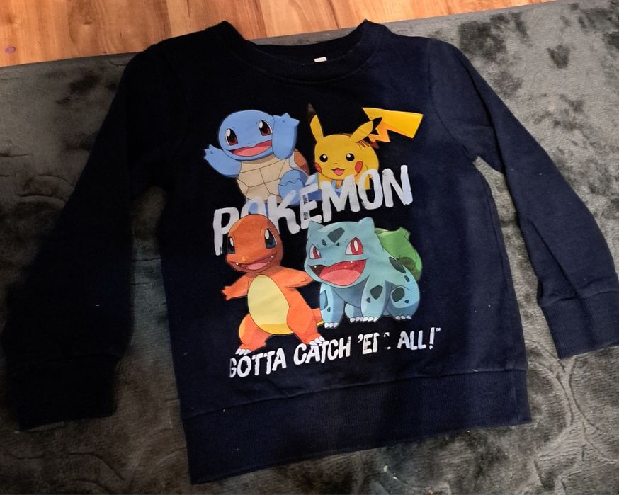 Bluza ocieplana 110cm pokemon