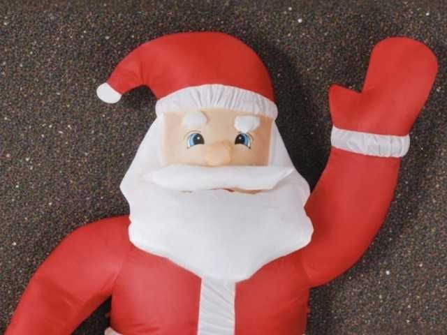 Dmuchany Mikołaj Świąteczny 180cm LED Ogród Wodoodporny Samopompujący