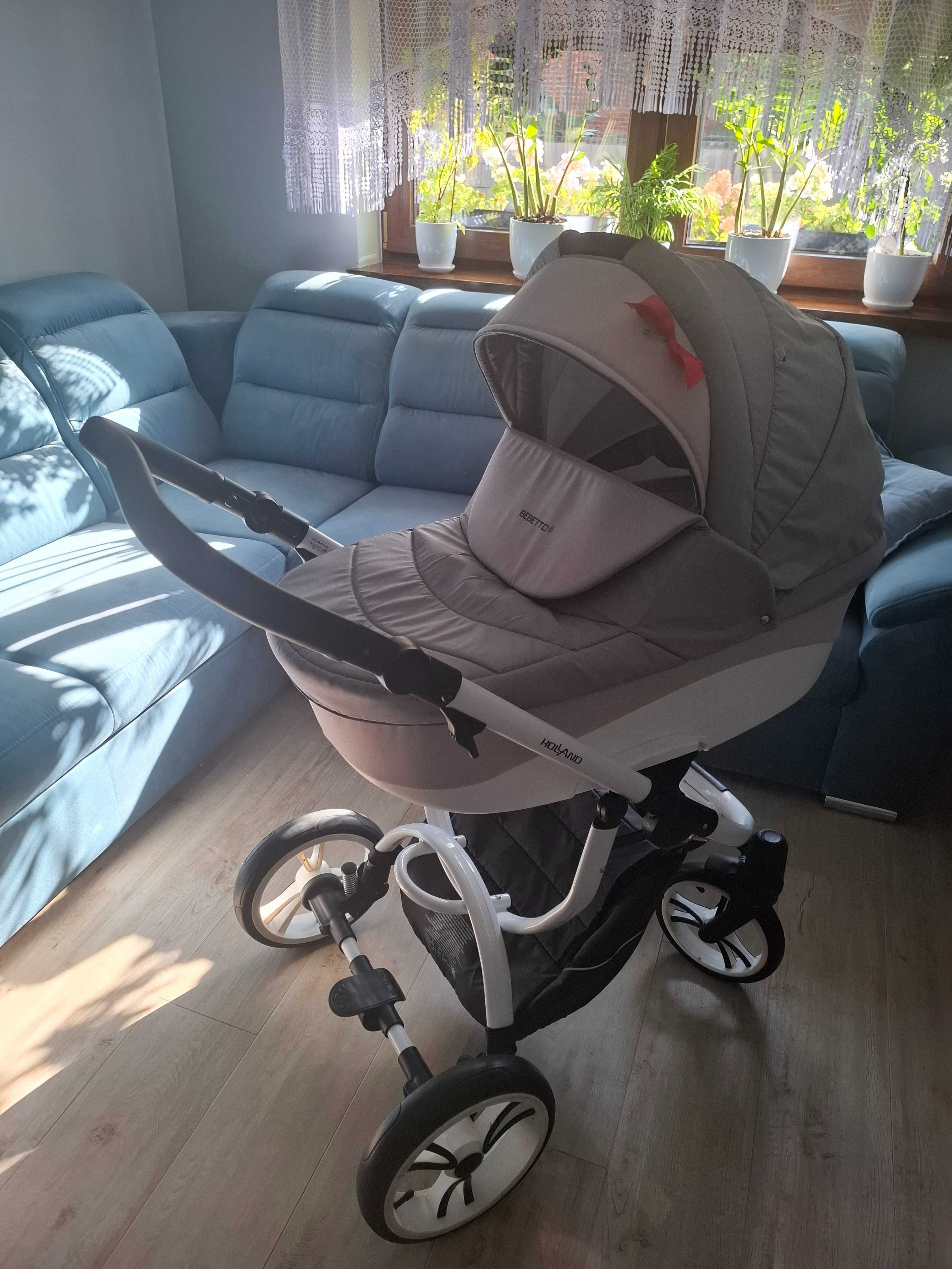 Bebetto Holland 2w1 + fotelik 0-13kg cybex aton q