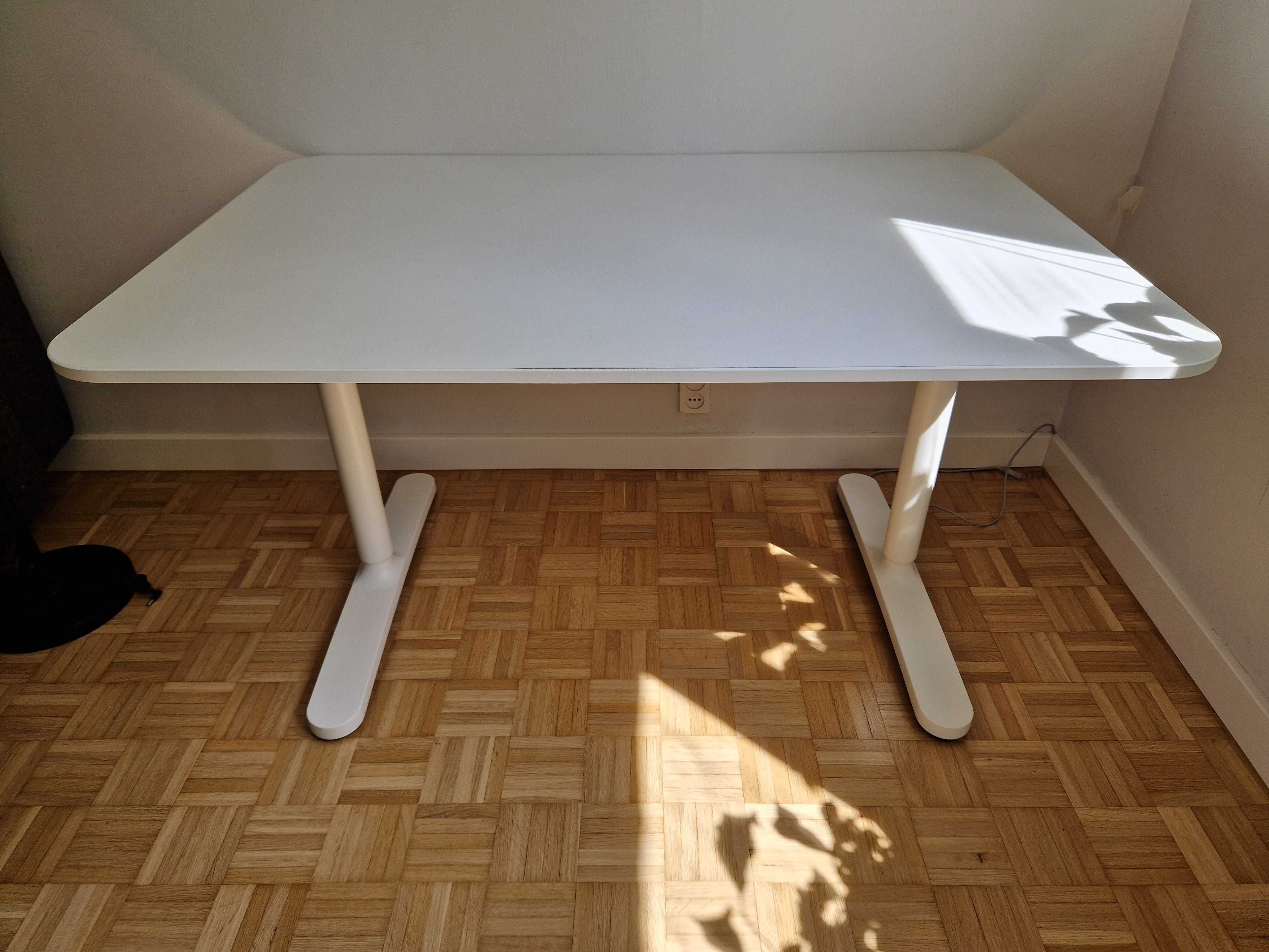biurko IKEA BEKANT - Białe - 120x80 - regulowana wysokość