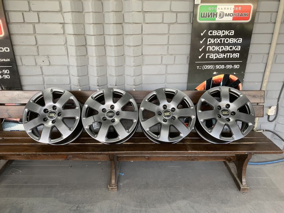 99 Оригинальные литые диски Audi 5/130 R18 et56 4L0601025a