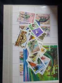 znaczki pocztowe dinozaury zestaw