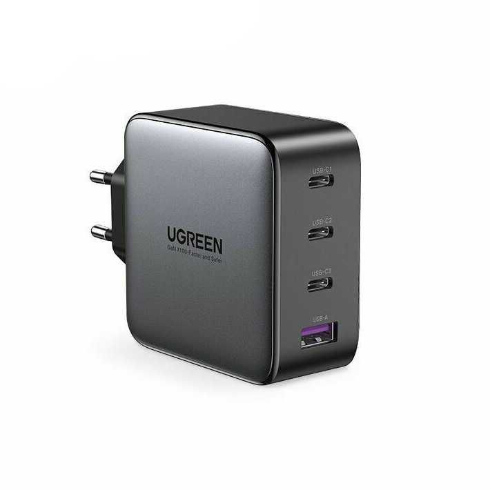 Зарядное Устройство Ugreen GaN X 100W 3 Type-C+USB-A PD QC для MacBook