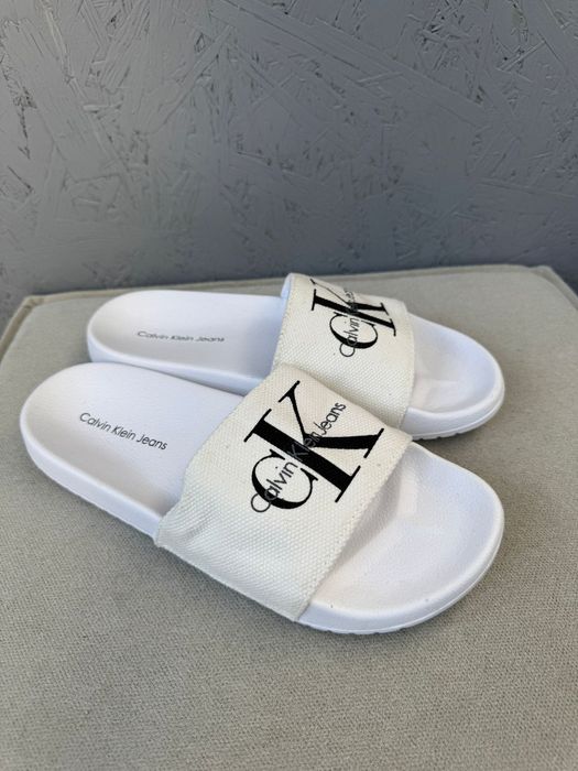 Nowe klapki unisex CALVIN KLEIN JEANS białe 41