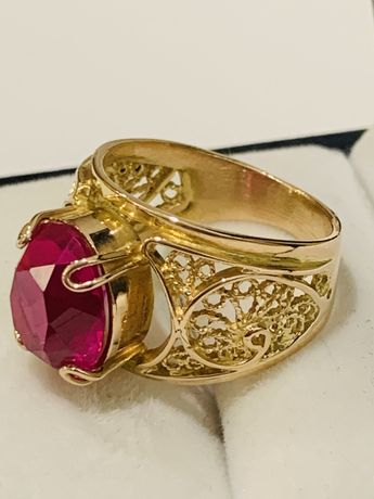 Золотое кольцо 583 СССР Армянский ювелирный завод