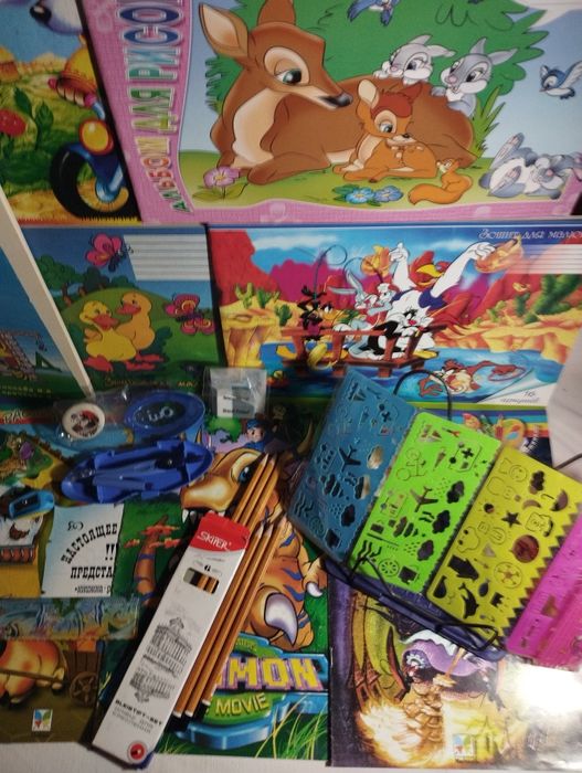 Тропинка...Альбомы. Раскраски.Канцтовары разн., 39 предметов.