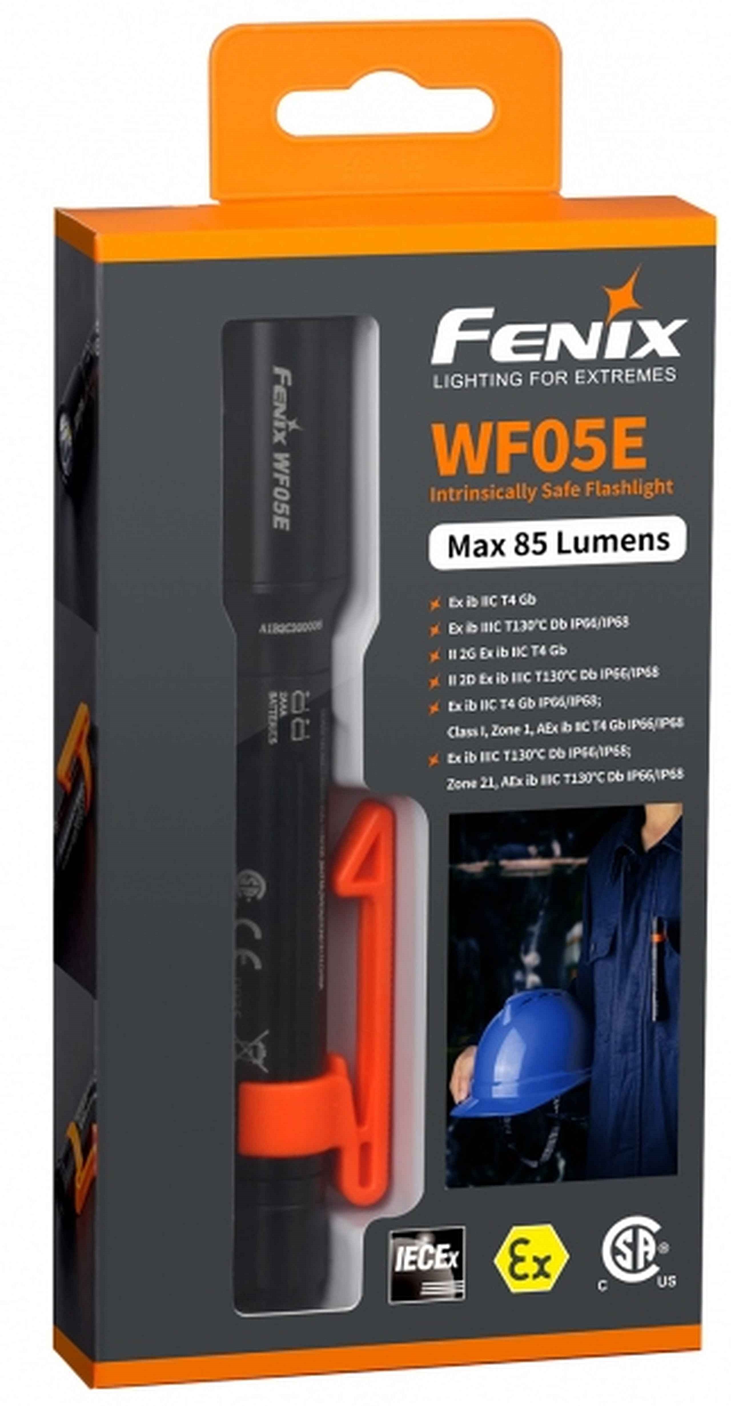 FENIX WF05E Latarka Czołówka Iskro Bezpieczna / 38g BOX Oryginał