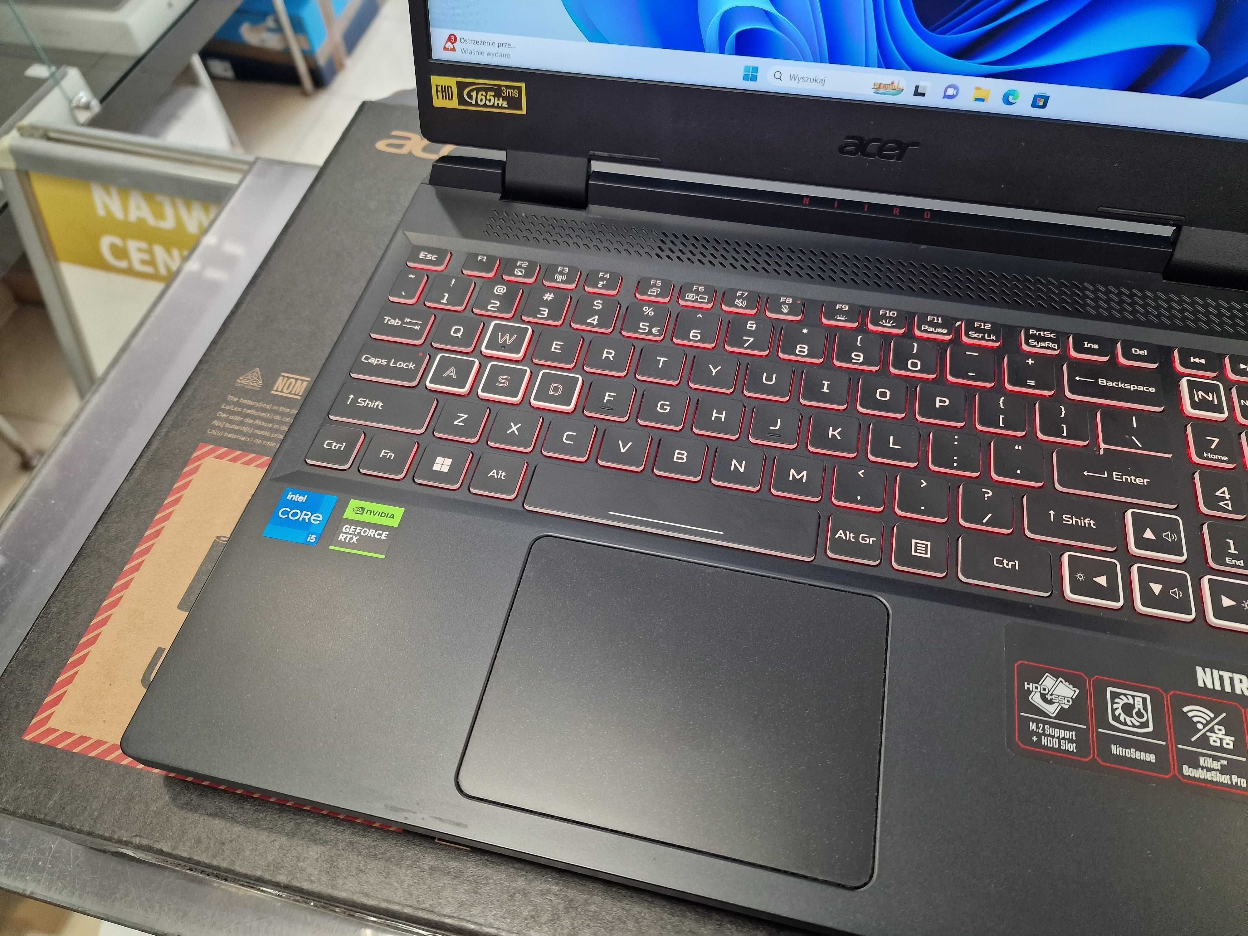 Acer Nitro 5 AN515-58/ i5-12500H/ 16GB/ 512GB/ RTX 4050 6GB/ W11/ G A-