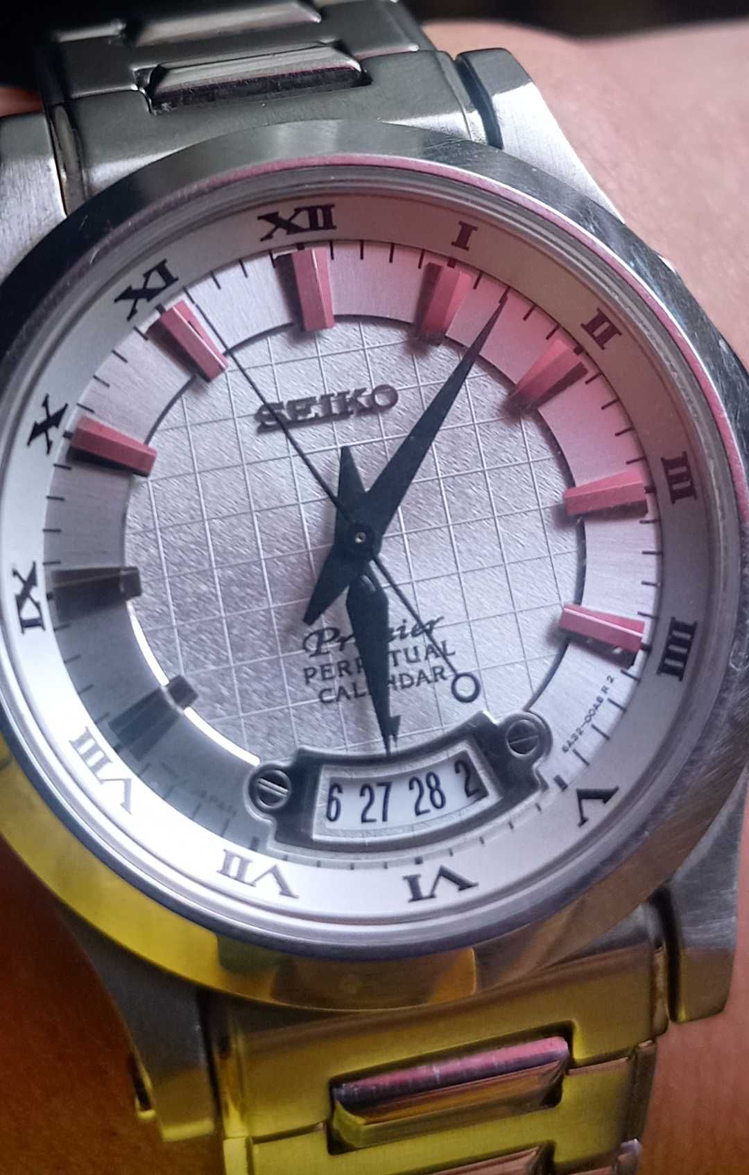 Seiko Premier Perpetual Calendar 36 mm zegarek męski