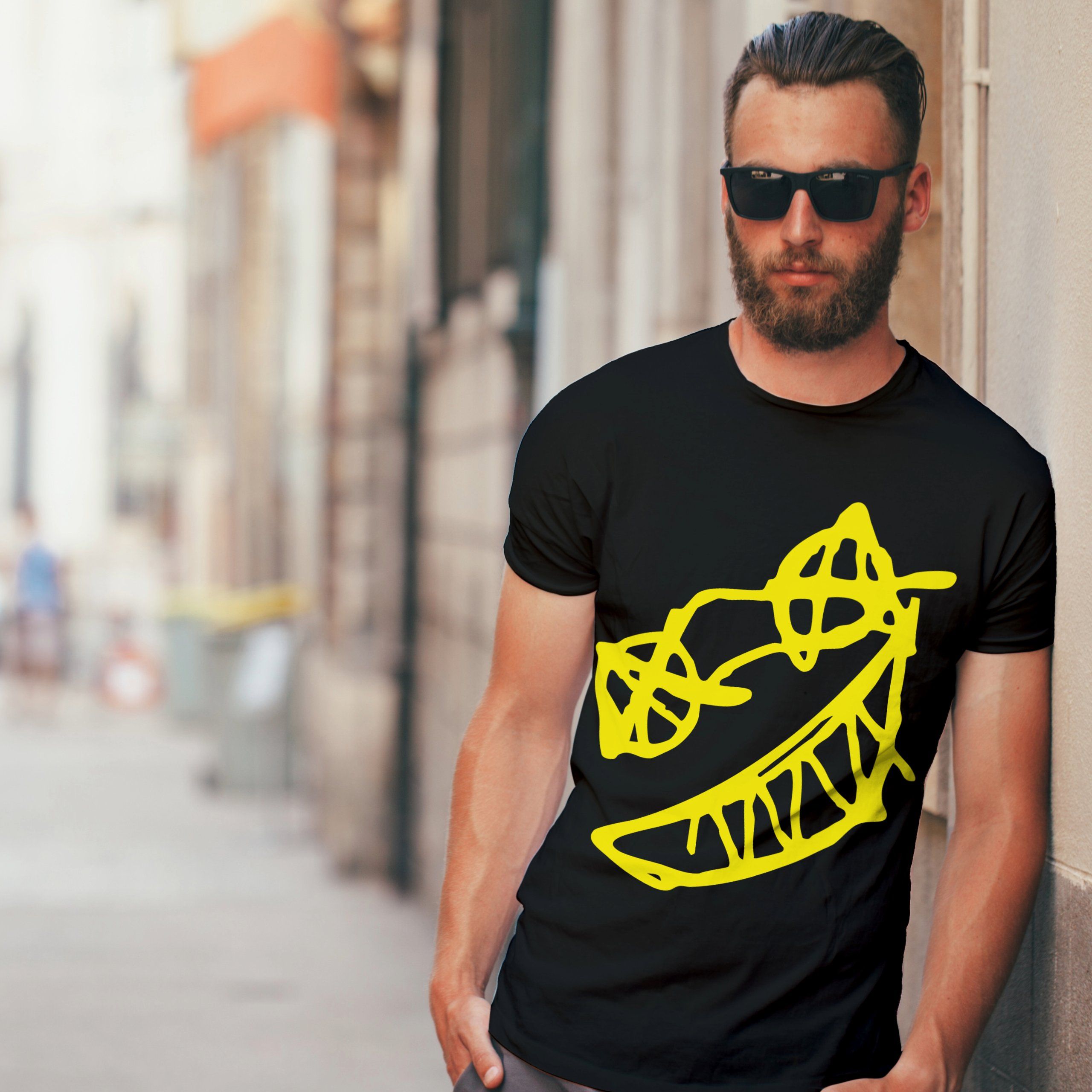 Koszulka t-shirt czarna męska jinx arkane LoL graffiti