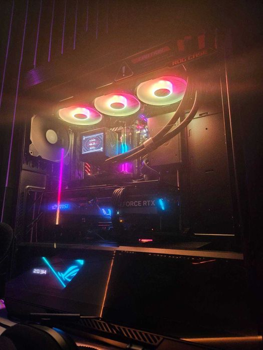 Zestaw gaming premium ROG + 4080 SUPER + AW2725DF QD-OLED (gwarancje)