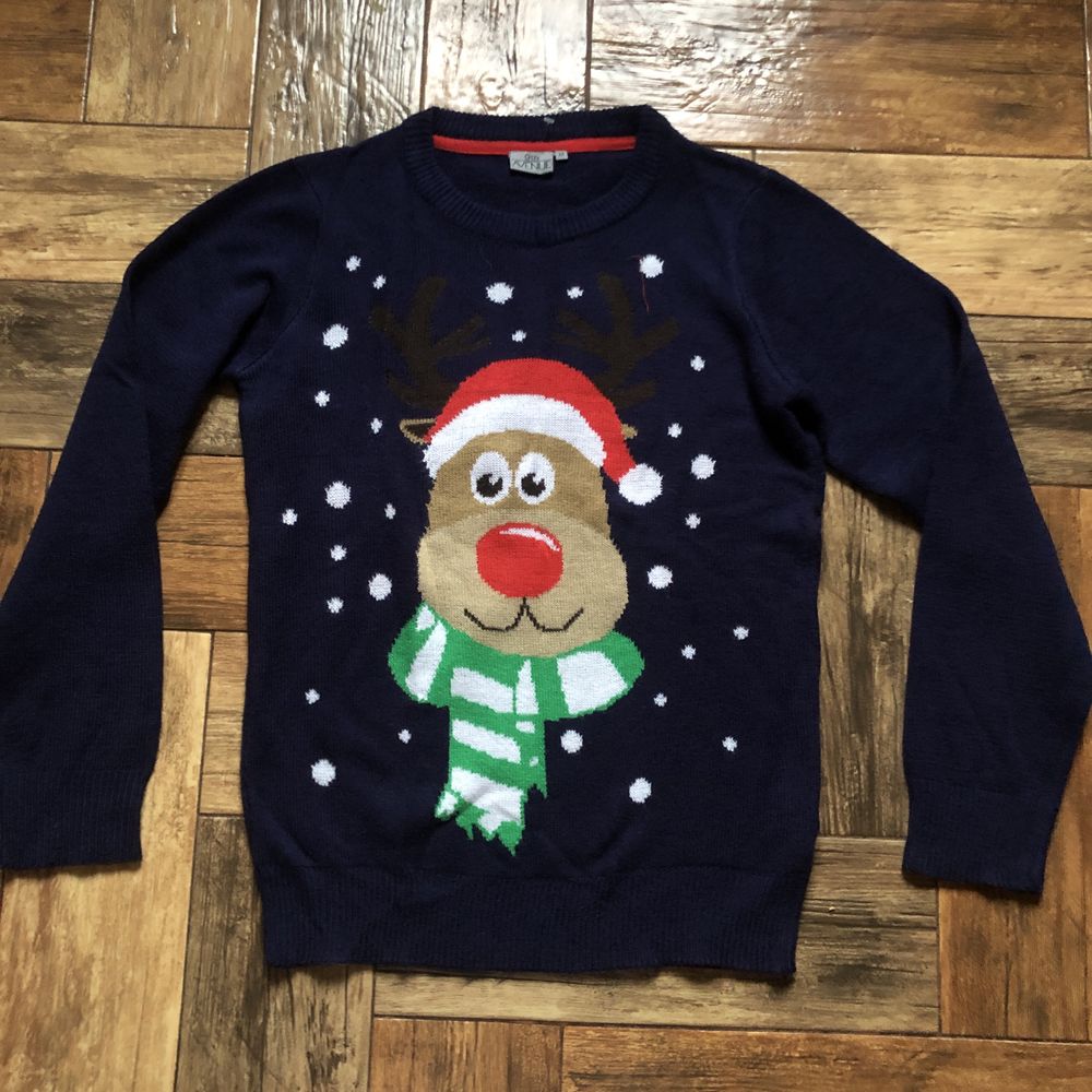 Новорічний різдвяний светр чоловічий жіночій для фотосесії