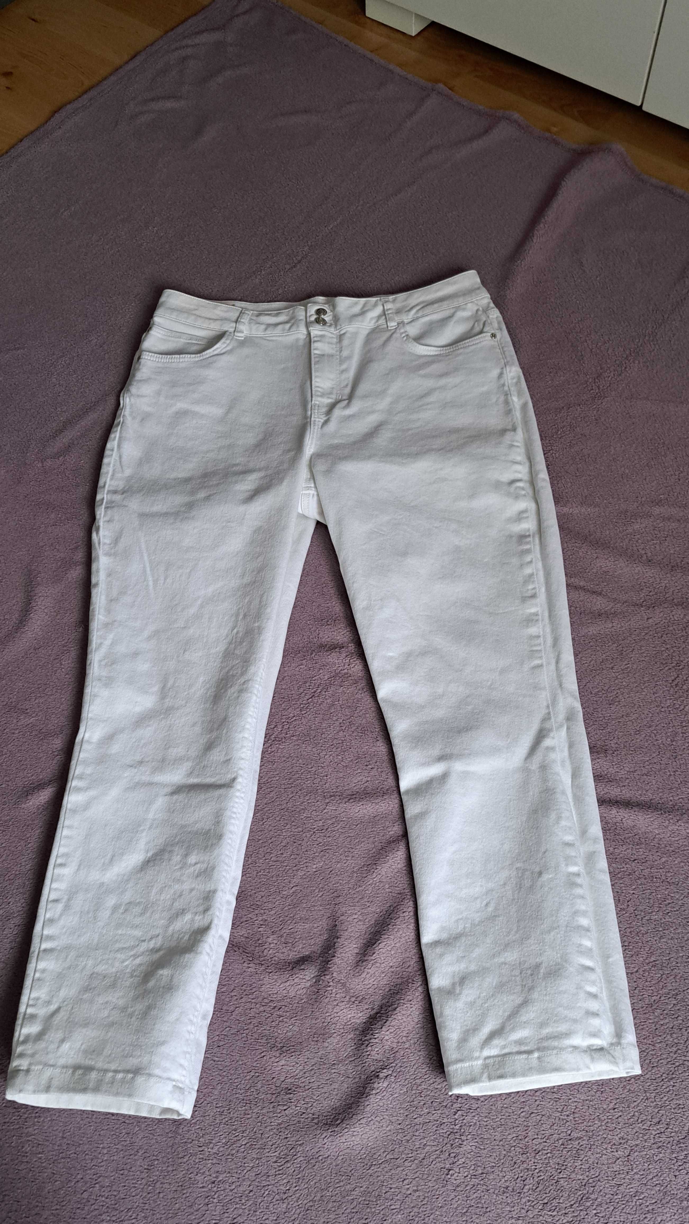 Białe jeansy Orsay slim 44