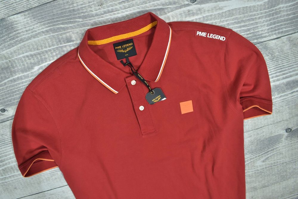 Pme Legend Męska Czerwona Koszulka Polo Xxxl