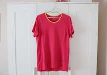 Sportowa koszulka damska ARC'TERYX L 40 logowany t-shirt w góry róż