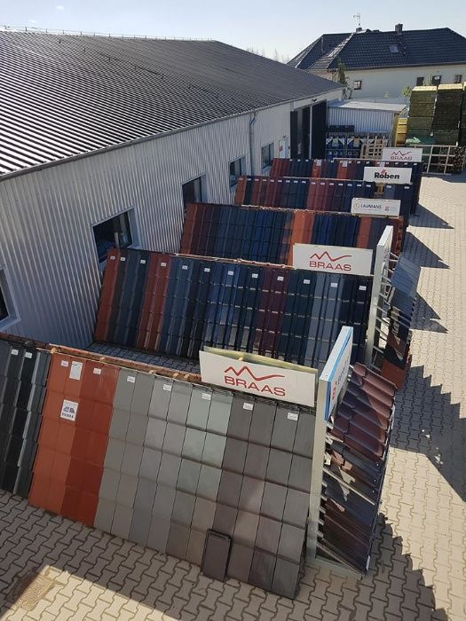 Dachówka płaska ceramiczna ROBEN Bergamo antracyt angoba