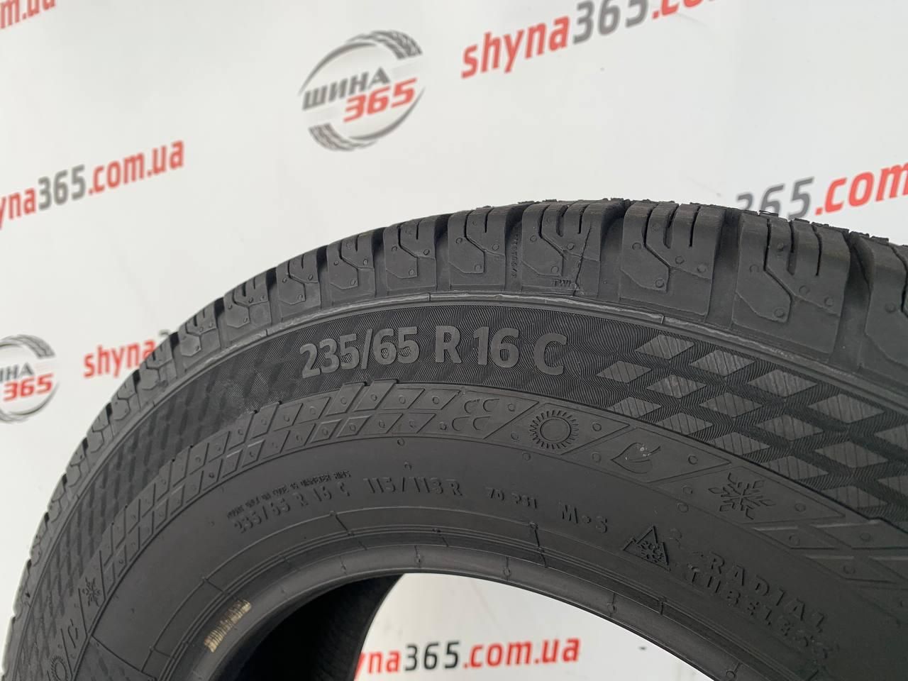 235/65 r16c continental vancontact 4 season 6mm шини бу