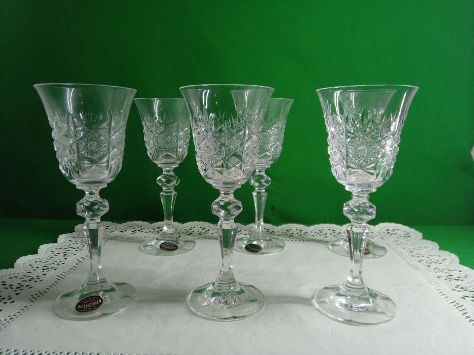 Набор хрустальных бокалов Bohemia, Чехословакия (6 шт.)