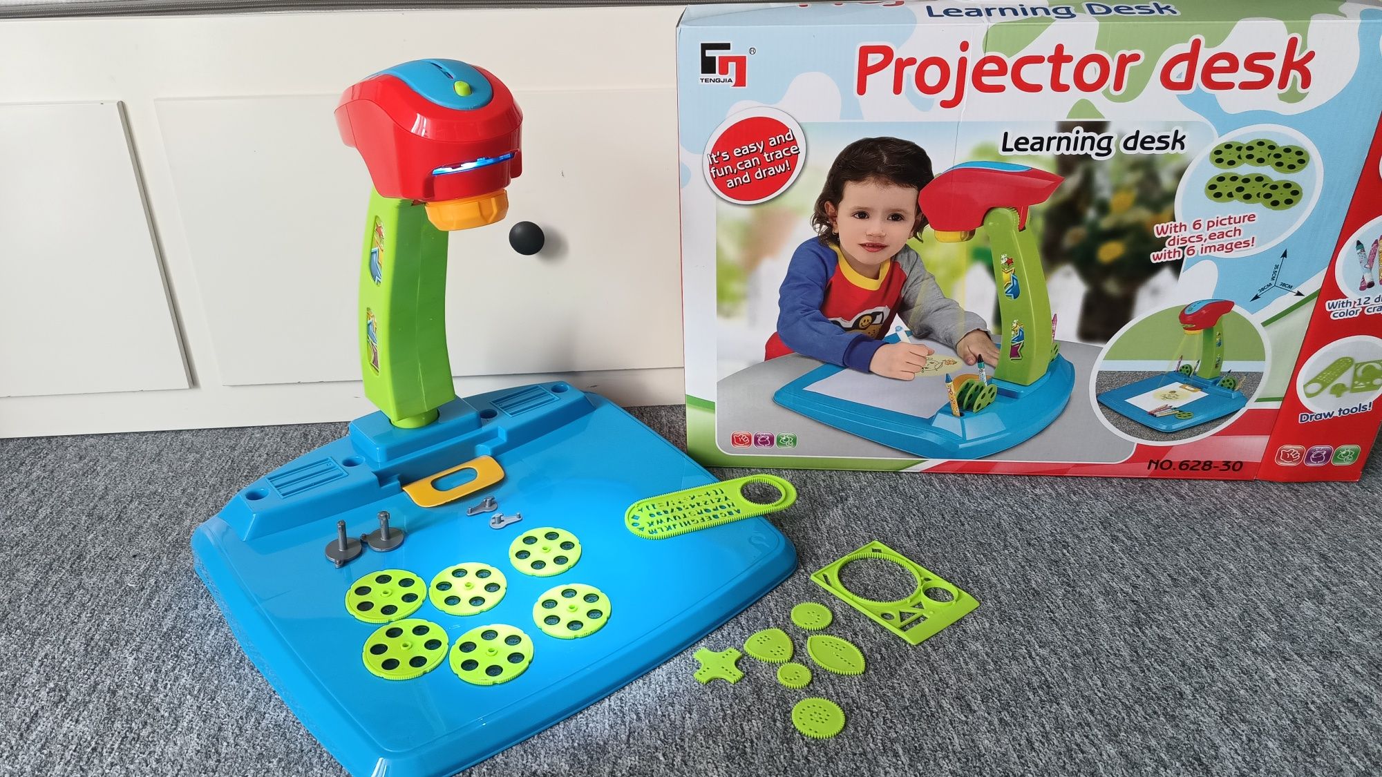Projektor dla dzieci rysowanie swiatło rzutnik stolik