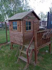Domek drewniany dla dzieci, ogrodowy.