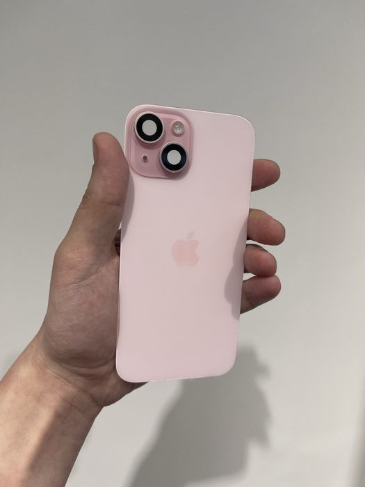 Оригінальне скло корпусу для iPhone 15 Pink
