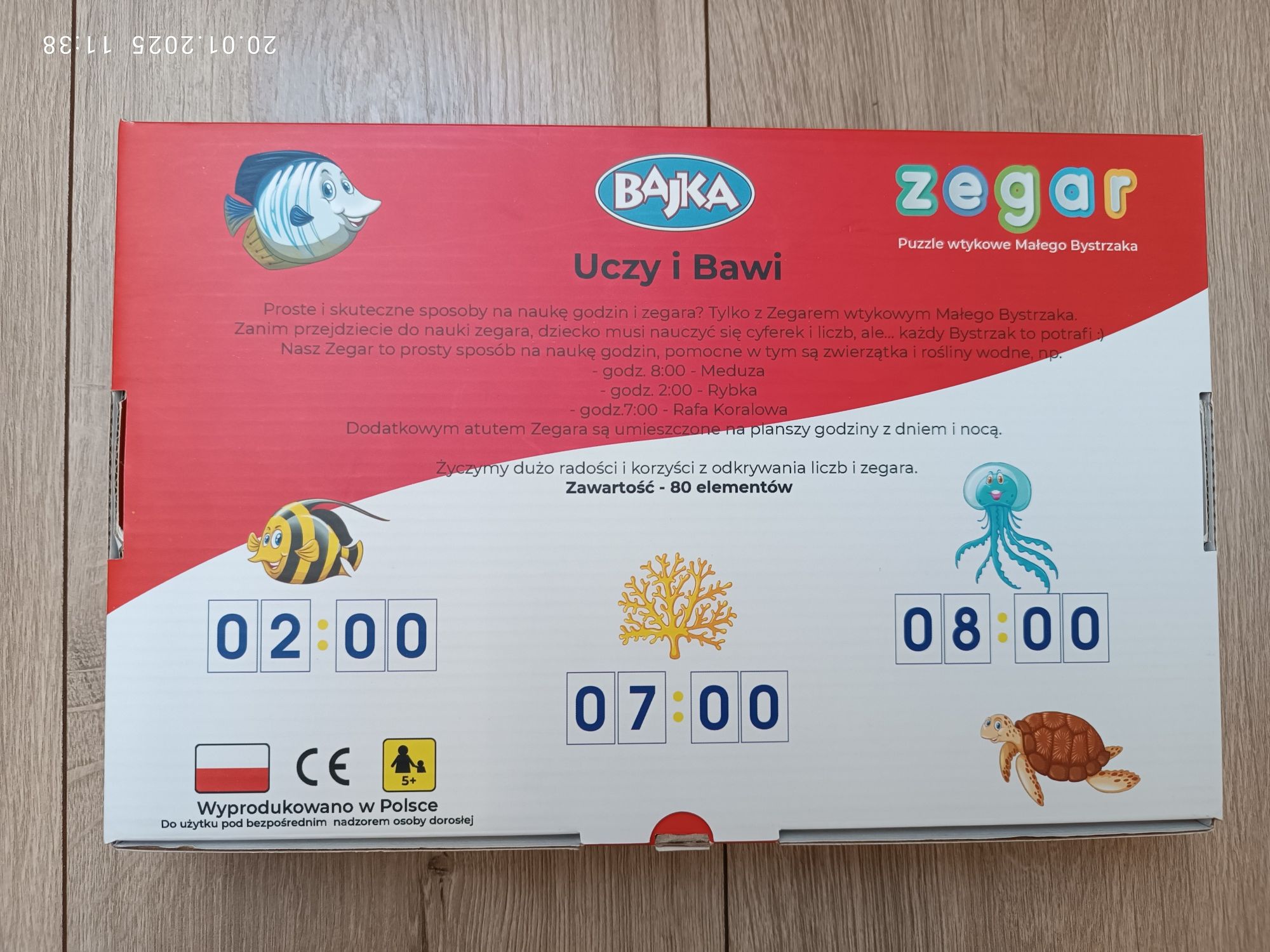 Puzzle Nauka zegara BAJKA