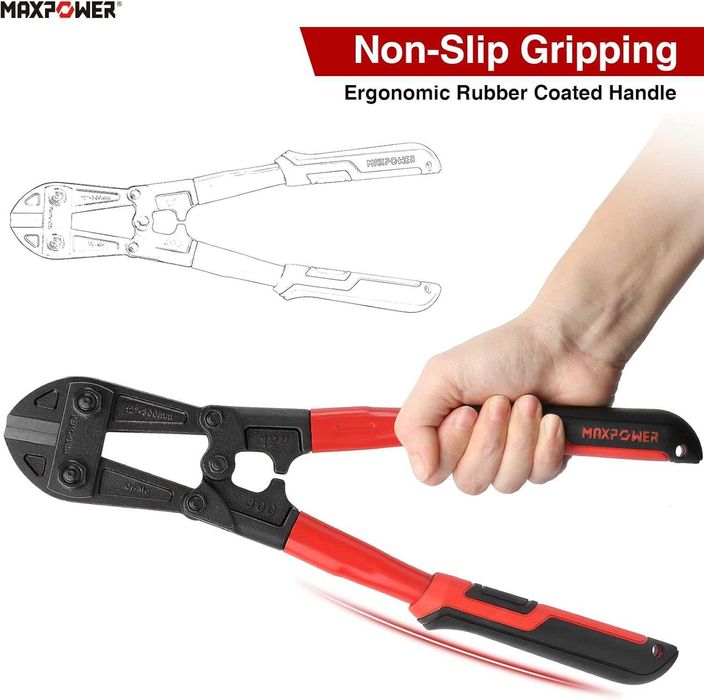 Przecinak do cięcia prętów drutów  NOŻYCE DUŻE 300MM MAXPOWER 12''